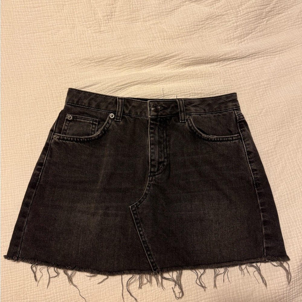 BDG Black Denim Skirt